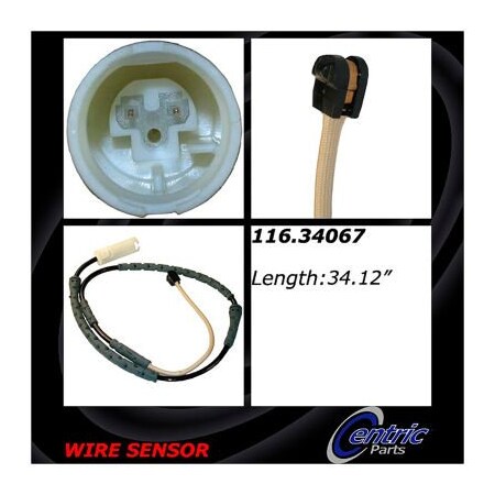 Centric Brake Pad Sensor Wires, Parts 116.34067